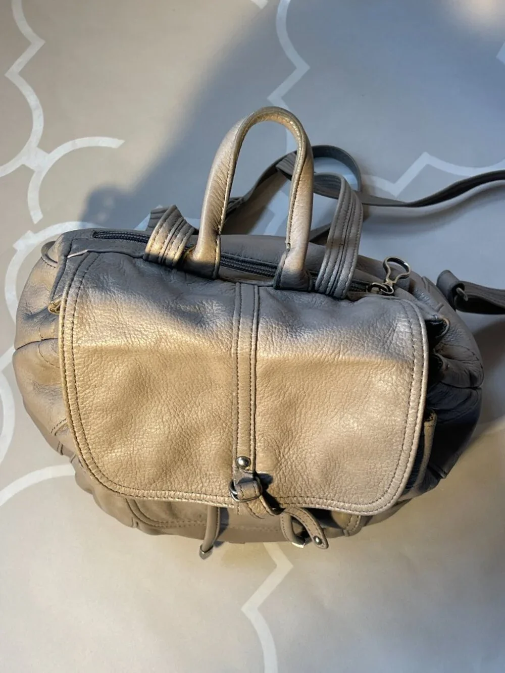 Lancaster Paris Leather Backpack | Made in France | Genuine Leather